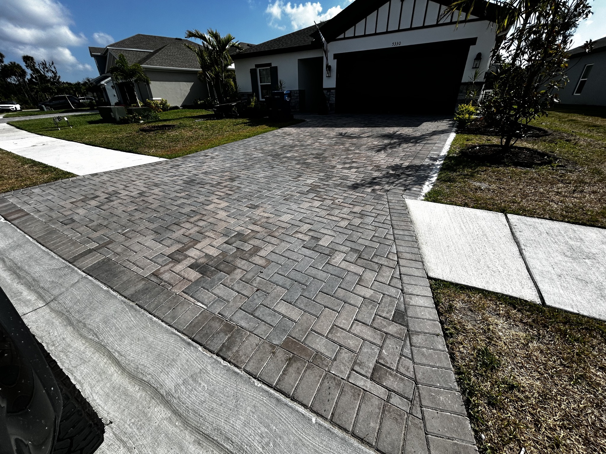 Pressure Washing & Paver Sealing — before